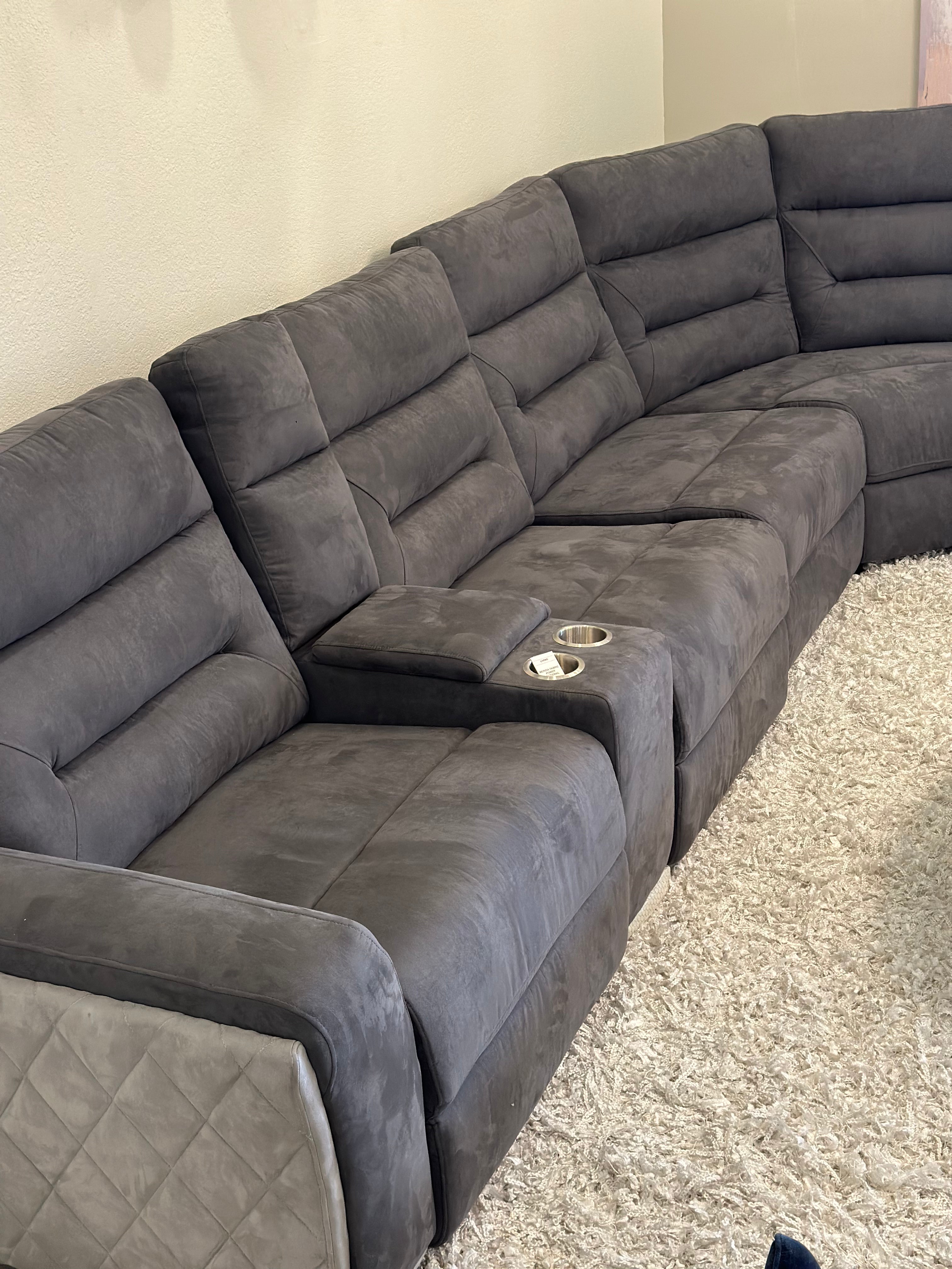 FLOOR MODEL - MISTY ASH SECTIONAL - Euro Living Furniture